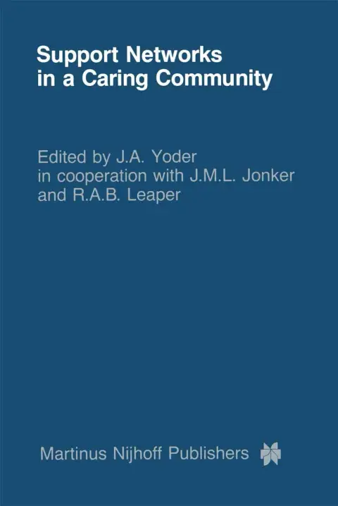 Cover of Support Networks in a Caring Community