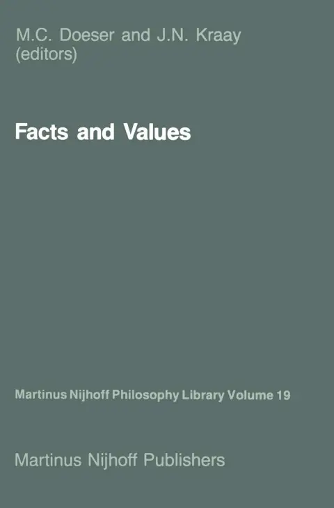 Cover of Facts and Values