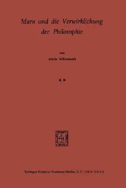 Cover of Marx Und Die Verwirklichung Der Philosophie