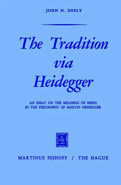 Cover of The Tradition via Heidegger