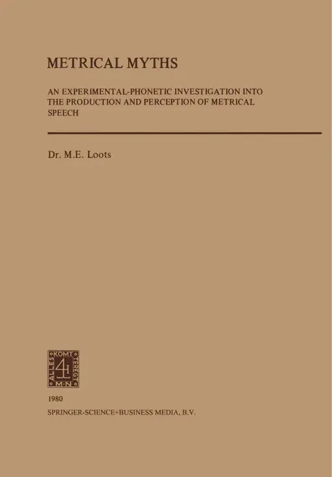Cover of Metrical Myths