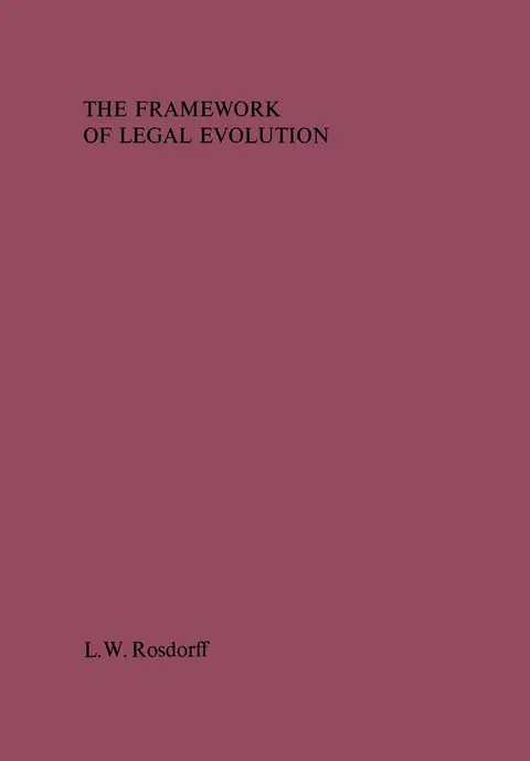 Cover of The Framework of Legal Evolution