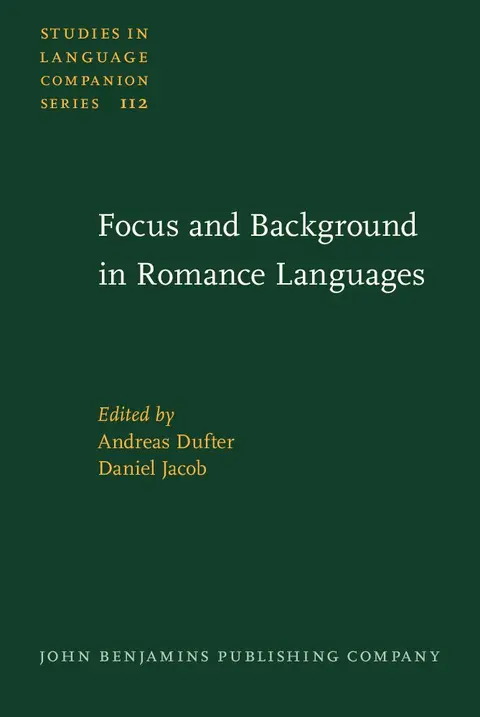 Cover of Focus and Background in Romance Languages