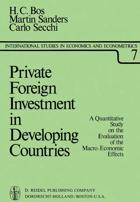 Cover of Private Foreign Investment in Developing Countries