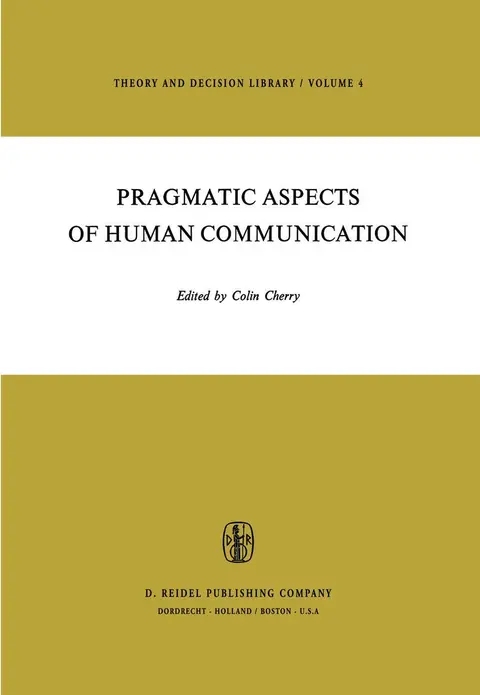 Cover of Pragmatic Aspects of Human Communication