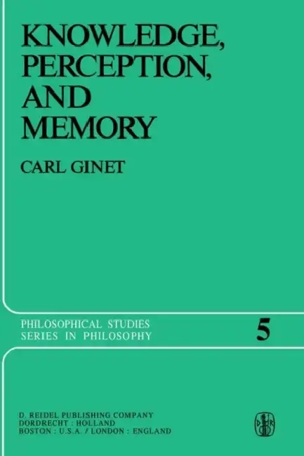 Cover of Knowledge, Perception and Memory
