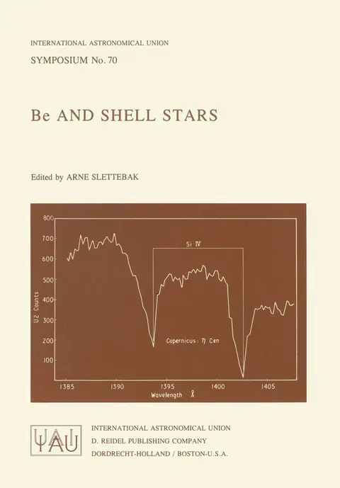 Cover of Be and Shell Stars