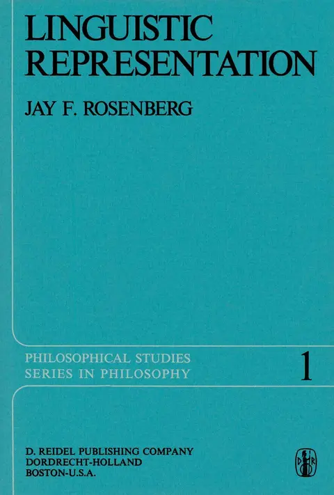 Cover of Linguistic Representation