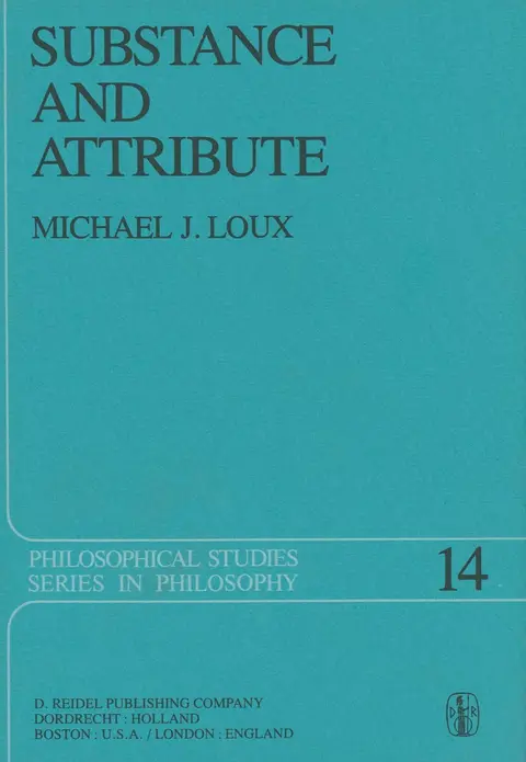 Cover of Substance and Attribute