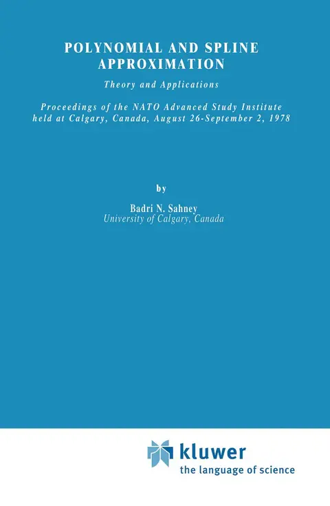 Cover of Polynomial and Spline Approximation
