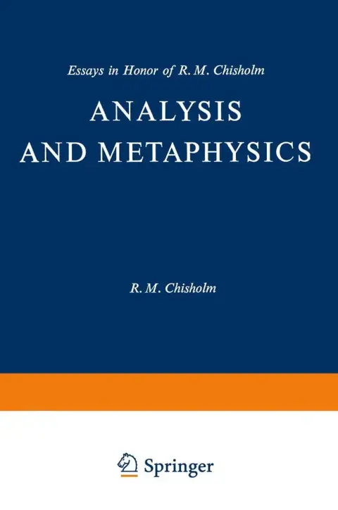 Cover of Analysis and Metaphysics
