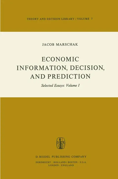Cover of Economic Information, Decision, and Prediction