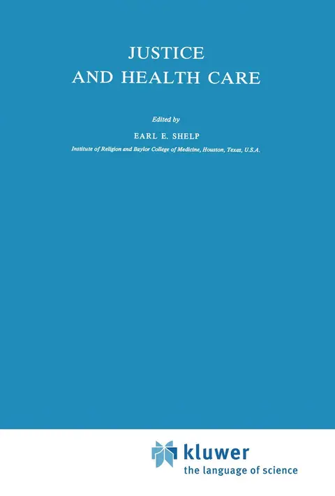 Cover of Justice and Health Care