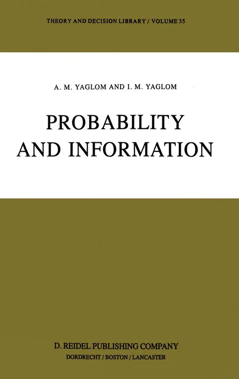 Cover of Probability and Information