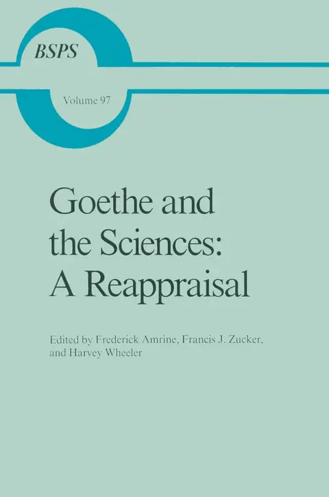 Cover of Goethe and the Sciences