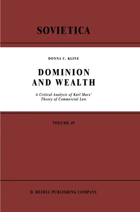 Cover of Dominion and Wealth