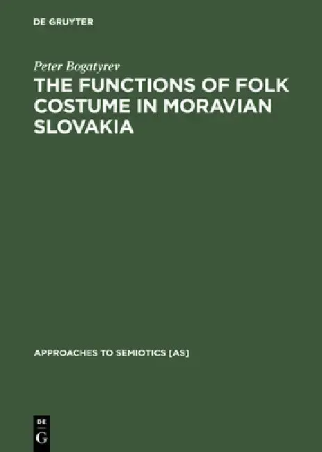 Cover of The Functions of Folk Costume in Moravian Slovakia