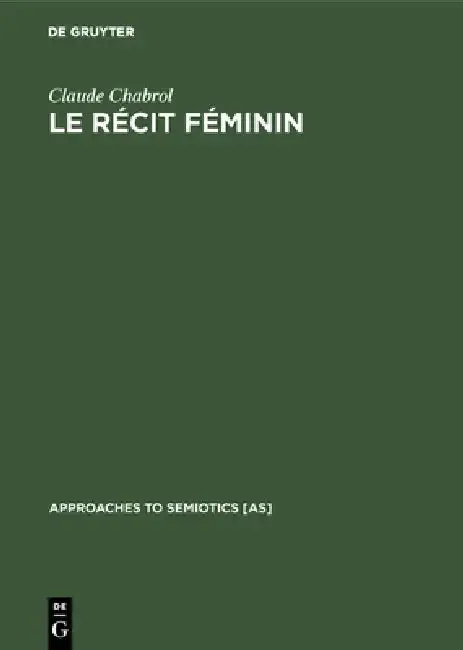 Cover of Le récit féminin