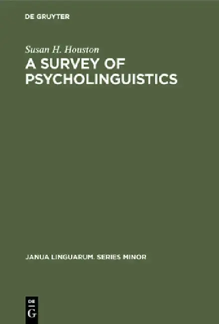 Cover of A Survey of Psycholinguistics