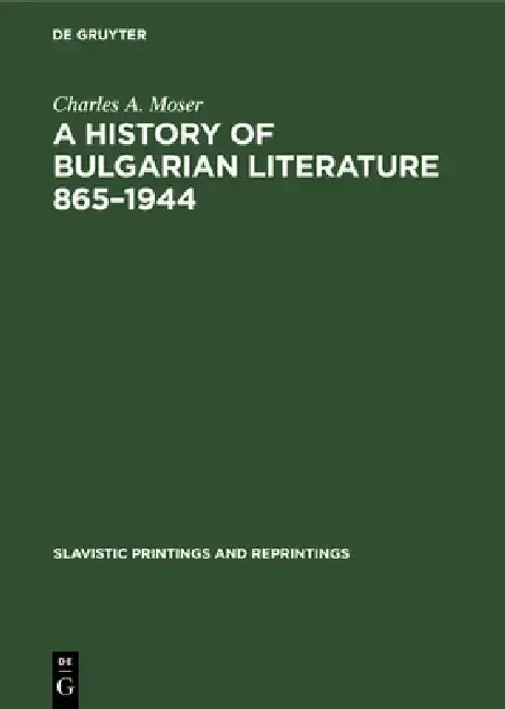 Cover of A History of Bulgarian Literature 865-1944