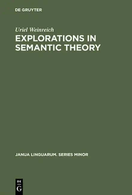Cover of Explorations in Semantic Theory