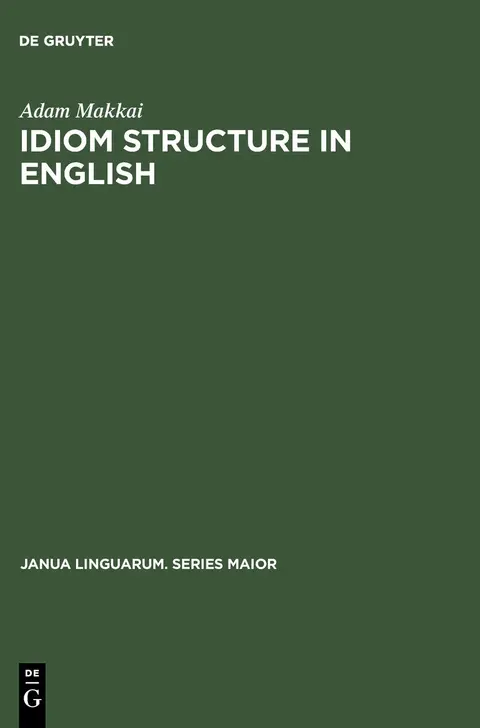 Cover of Idiom Structure in English