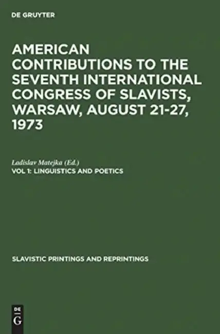 Cover of Linguistics and Poetics