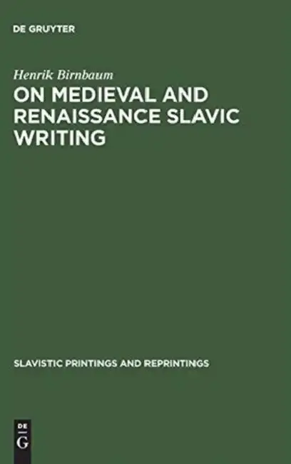 Cover of On Medieval and Renaissance Slavic Writing