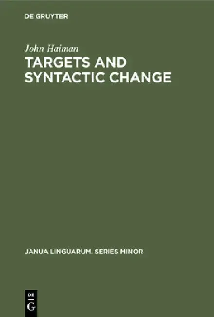 Cover of Targets and Syntactic Change