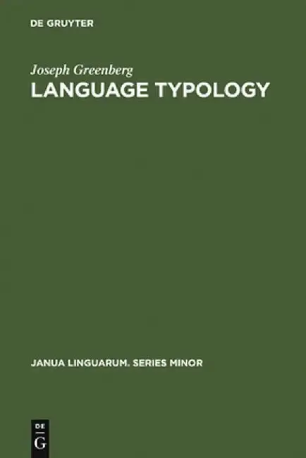 Cover of Language Typology