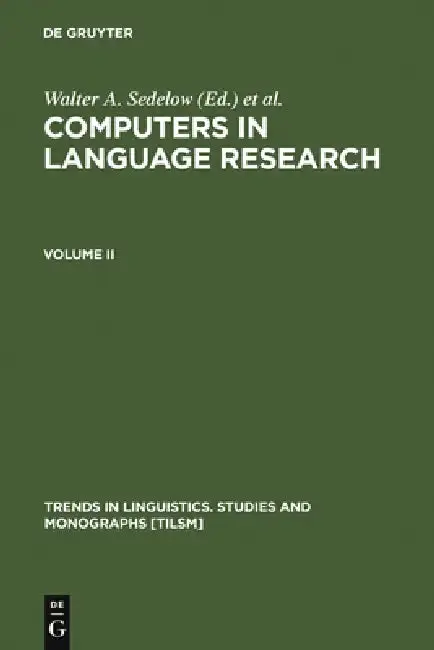 Cover of Computers in Language Research 2