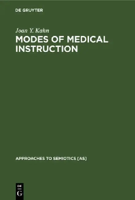Cover of Modes of Medical Instruction