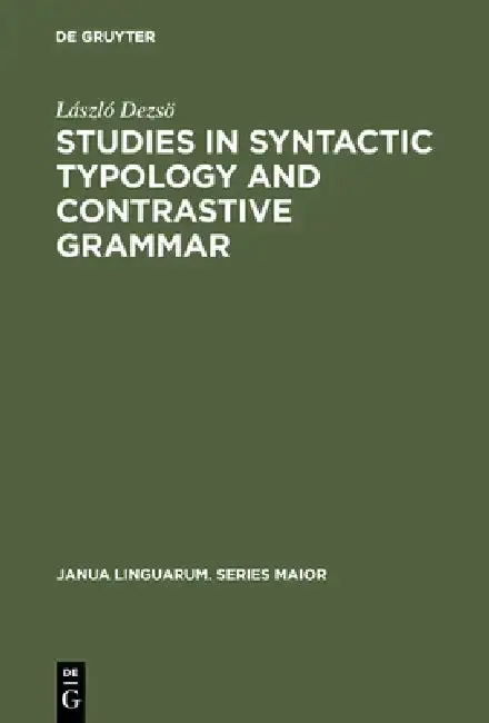 Cover of Studies in Syntactic Typology and Contrastive Grammar