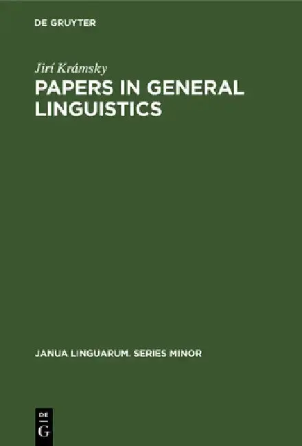 Cover of Papers in General Linguistics