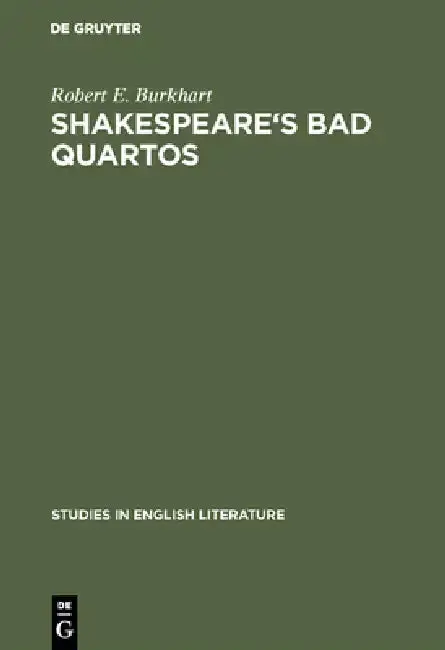 Cover of Shakespeare's Bad Quartos