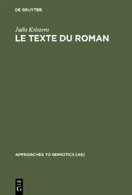 Cover of Le Texte du Roman
