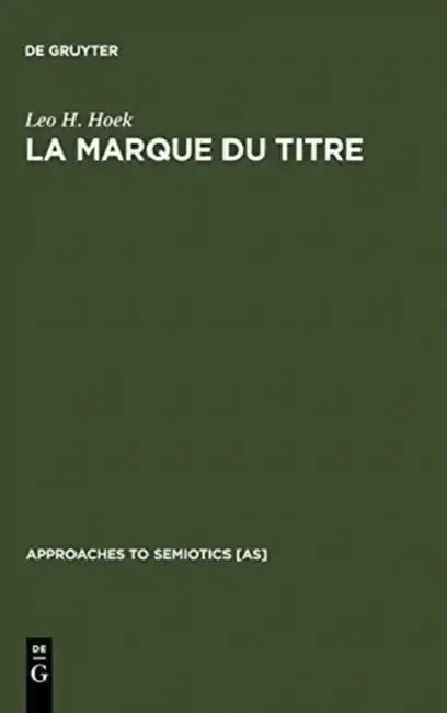 Cover of La marque du titre