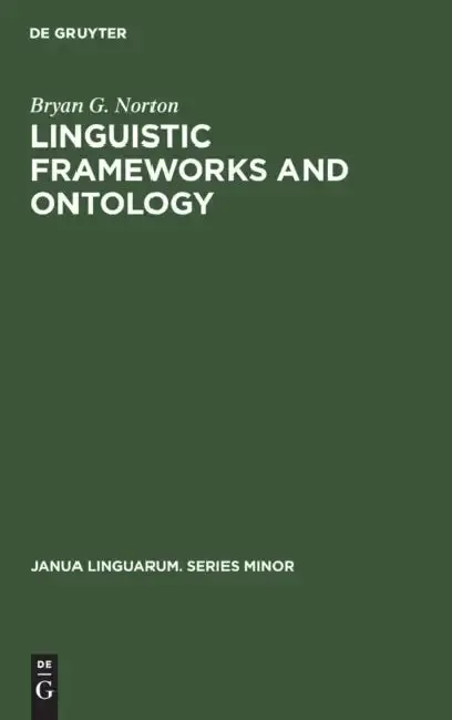 Cover of Linguistic Frameworks and Ontology