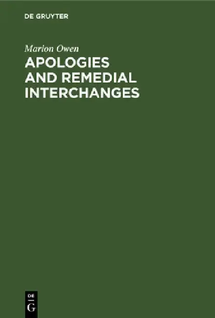 Cover of Apologies and Remedial Interchanges