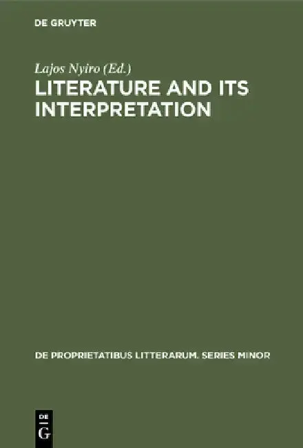 Cover of Literature and Its Interpretation