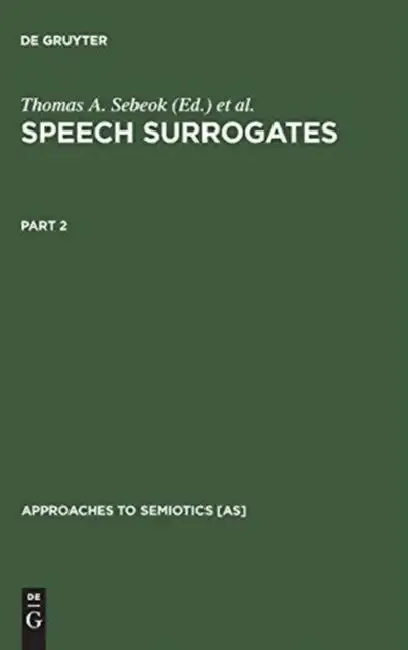 Cover of Speech Surrogates. Part 2