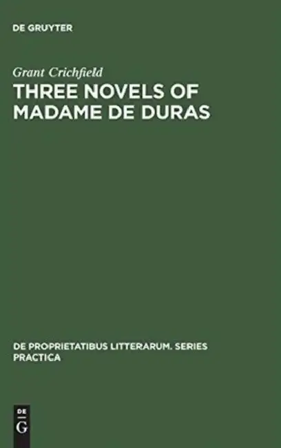 Cover of Three novels of Madame de Duras