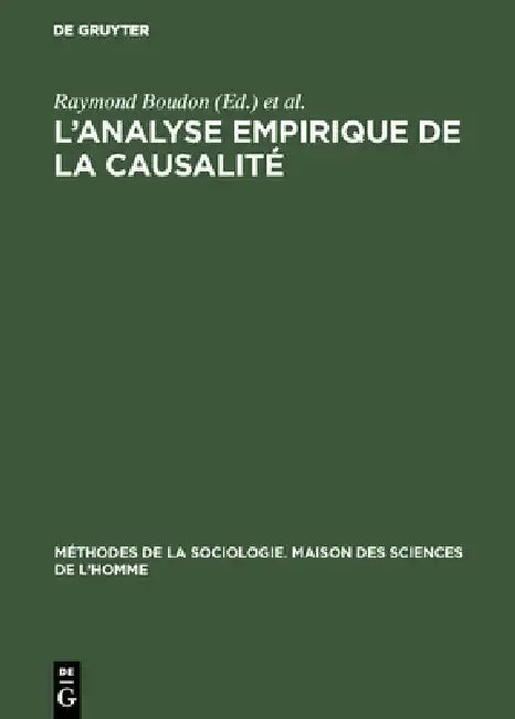 Cover of L'analyse empirique de la causalité