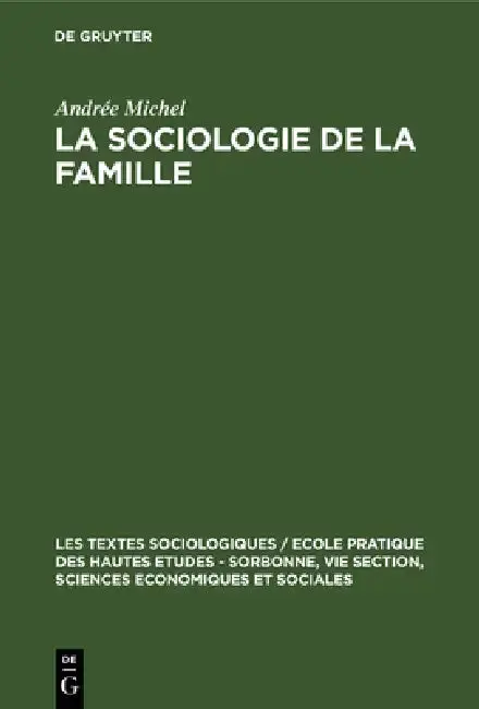 Cover of La Sociologie de la Famille