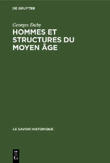 Cover of Hommes et structures du Moyen âge