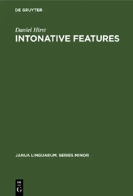 Cover of Intonative Features