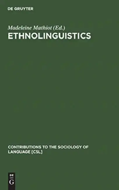 Cover of Ethnolinguistics