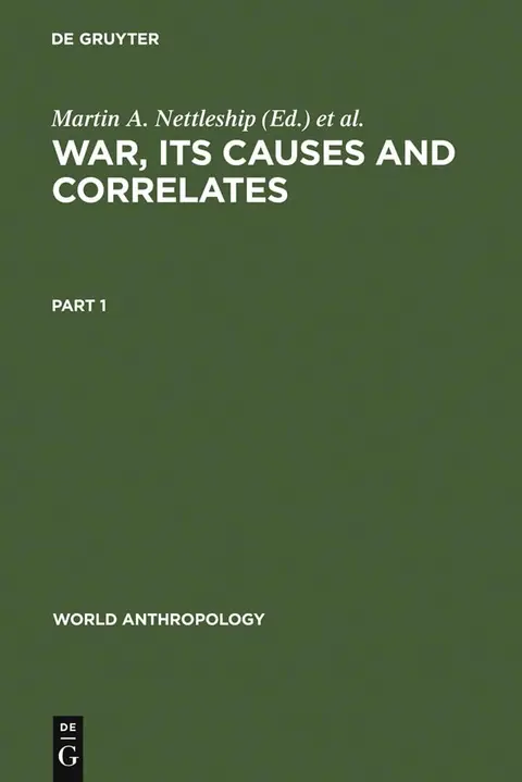 Cover of War, its Causes and Correlates