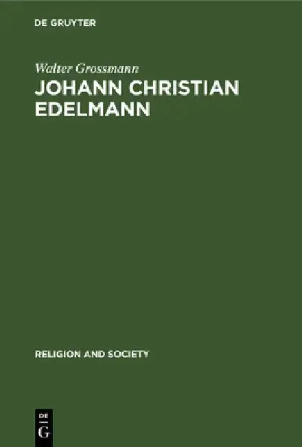 Cover of Johann Christian Edelmann