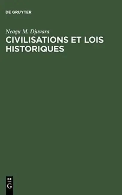 Cover of Civilisations et lois historiques